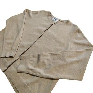 Old Navy Crew Neck Cardigan Sweater‎ Mushroom Beige XL Recycled Materials